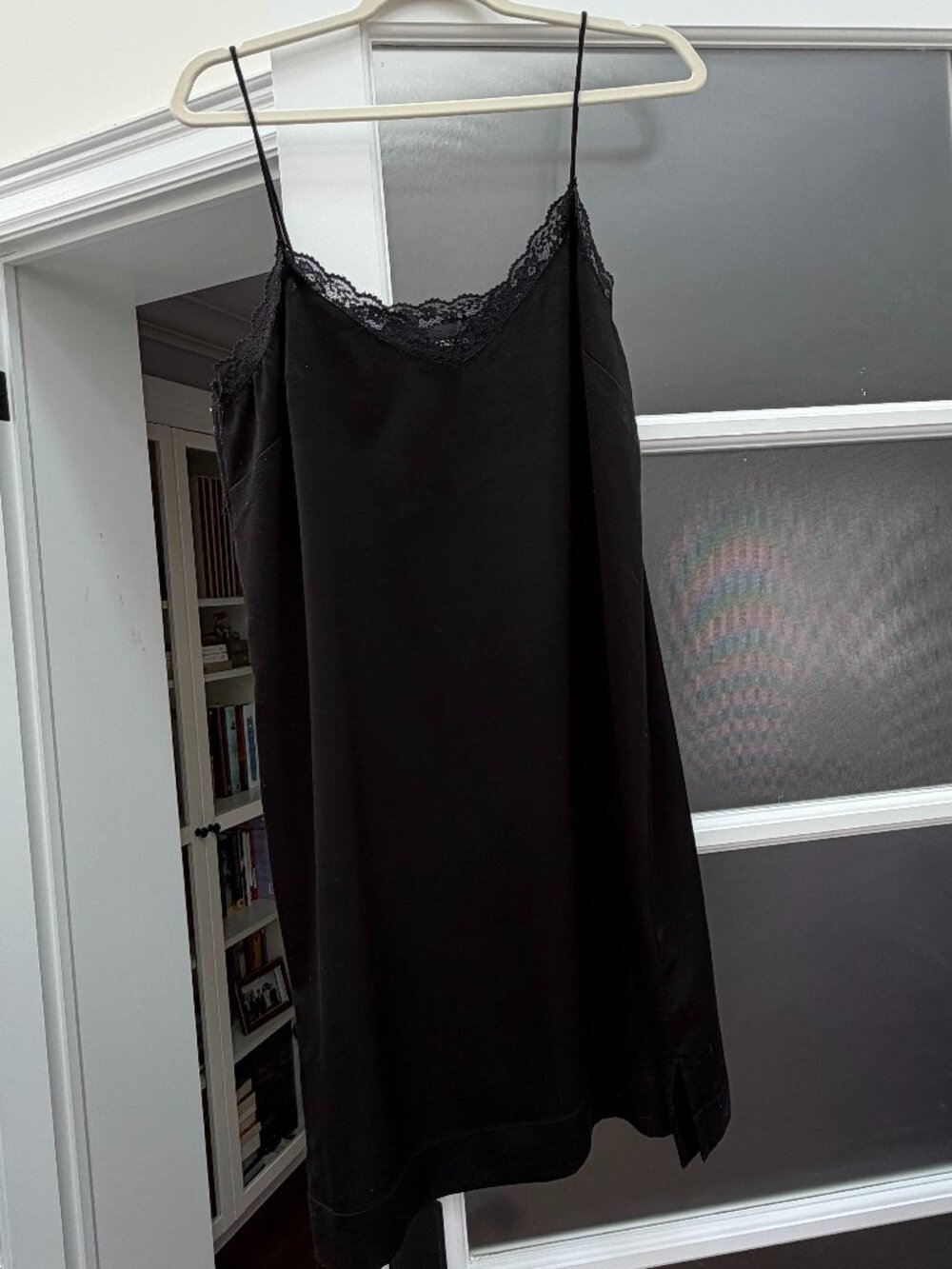 Women's Black Dress with Lace detailing